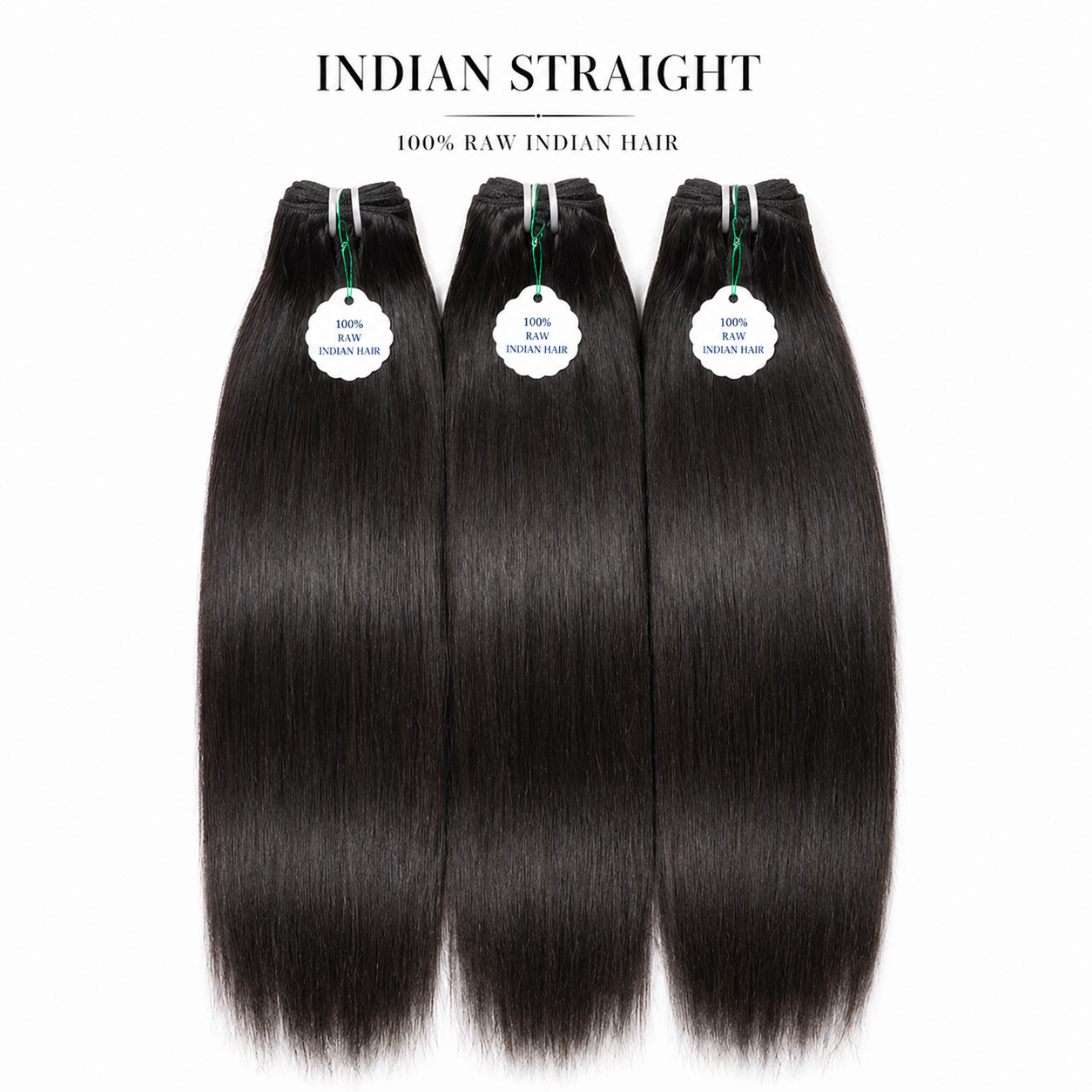BLUE SILK RAW INDIAN STRAIGHT