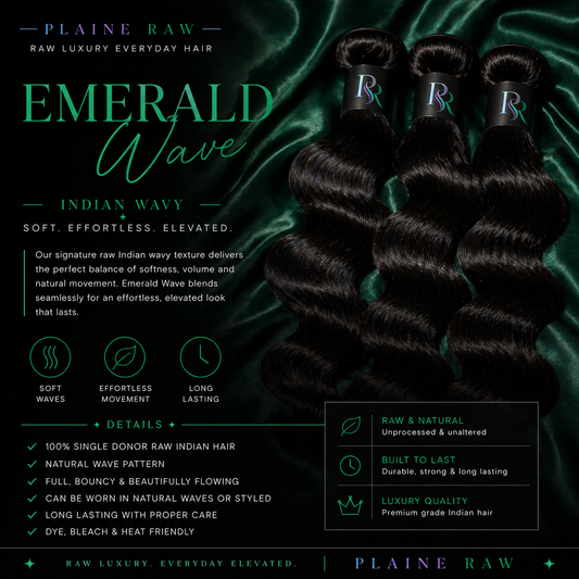 EMERALD WAVE RAW INDIAN WAVY
